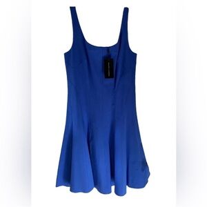 NWT RALPH LAUREN Collection DIAMOND BLUE KNEE LENGTH DRESS. ELEGANT CLASSIC $995